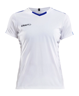 T-Shirt Craft Women Progress Jersey Contrast White/Club Cobolt Regular Fit