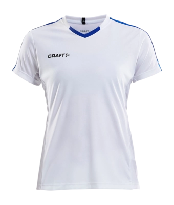T-Shirt Craft Women Progress Jersey Contrast White/Royal Regular Fit