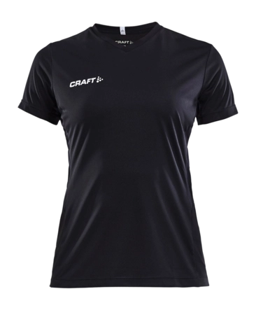 T-Shirt Craft Women Squad Go Jersey Solid Black Ergonomische pasvorm