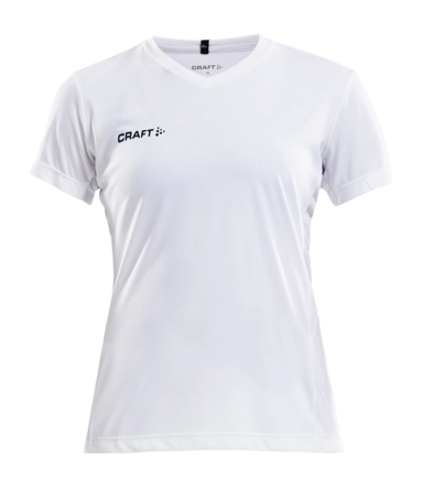 T-Shirt Craft Women Squad Go Jersey Solid White Ergonomische pasvorm