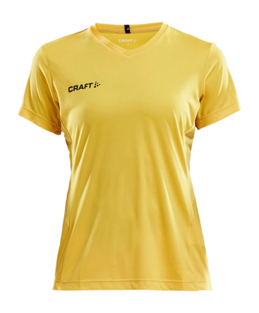 T-Shirt Craft Women Squad Go Jersey Solid Yellow/Blue Ergonomische pasvorm