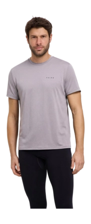 T-Shirt Falke Men Perform Better Silver Regular Fit