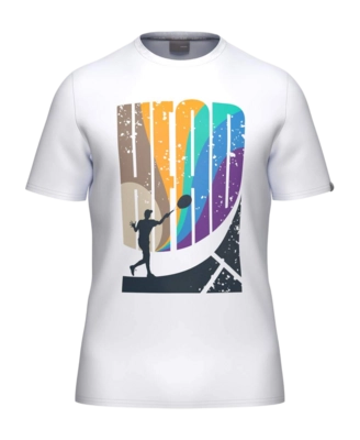 T-Shirt HEAD Men Vision White/Turquoise Regular Fit