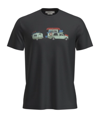T-Shirt Icebreaker Men Merino 150 Tech Lite SS Tee Transportage Black