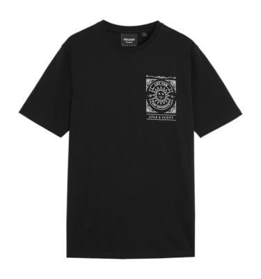 T-Shirt Lyle & Scott Men Sunshine Inn Graphic Jet Black