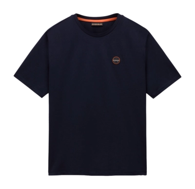 T-Shirt Napapijri Men S-Badge SS 1 Blu Marine