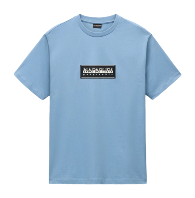 T-Shirt Napapijri Men S-Box Logo SS Faded Denim