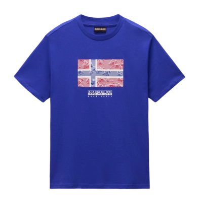 T-Shirt Napapijri Men S-Drapeau SS Royal Blue