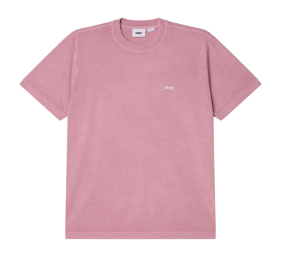T-Shirt Obey Lowercase Pigment Herren Pigment Lilac