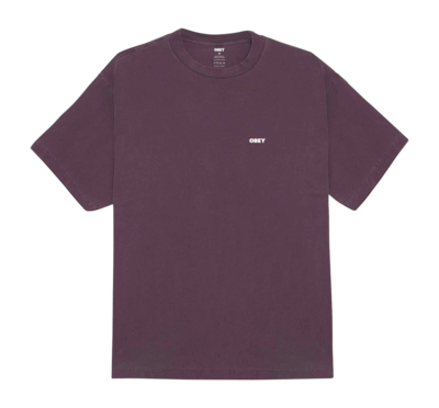 T-Shirt Obey Men Obey Bold Icon Face Pigment Plum Perfect