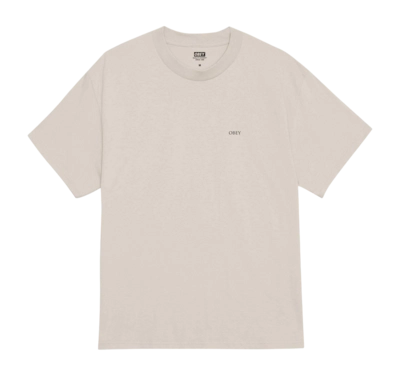 T-Shirt Obey Obey Peace & Justice Statue Herren Silver Grey