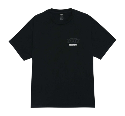 T-Shirt Obey Obey Persistent Movement Herren Pigment True Vintage Black