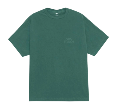 T-Shirt Obey Obey Studios Outline Herren Pigment Rainforest