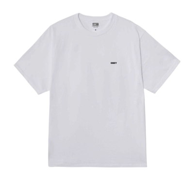 T-Shirt Obey Obey World In Flames Herren White