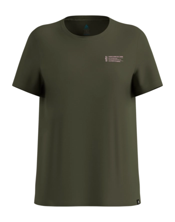 T-Shirt Odlo Women Cotton Blend Unlimited Deep Depths Regular Fit