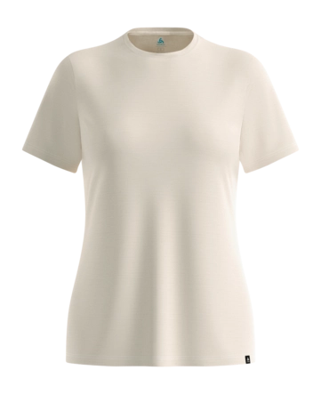 T-Shirt Odlo Women Merino 160 Plain Tee Gardenia Regular Fit