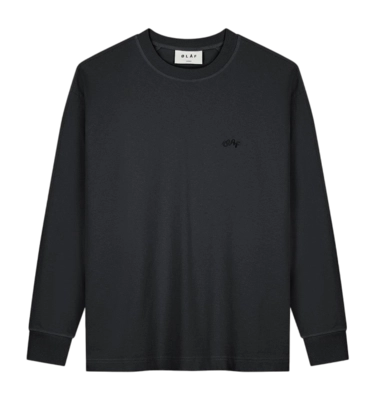 T-Shirt Olaf Hussein Signature LS Tee Herren Charcoal