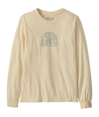 T-Shirt Patagonia Kids L/S Graphic Skisel: Undyed Natural