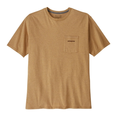 T-Shirt Patagonia Men Boardshort Logo Pocket Responsibili-Tee Talon Gold
