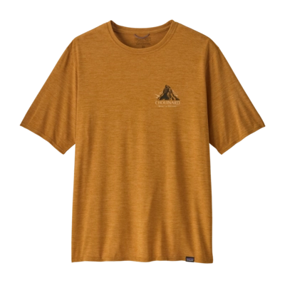 T-Shirt Patagonia Men Cap Cool Daily Graphic Shirt Lands Chouinard Crest: Talon Gold X-Dye