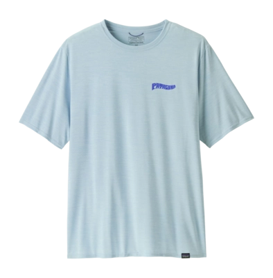 T-Shirt Patagonia Men Cap Cool Daily Graphic Shirt Waters Forgotten Island: Fleck Blue