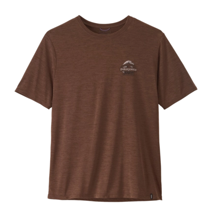 T-Shirt Patagonia Men Cap Cool Daily Shirt Great Waves Berm Brown - Light Berm Brown X-Dye Regular Fit