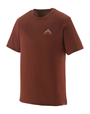 T-Shirt Patagonia Men Cap Cool Merino Blend Graphic Shirt Driftways: Dried Vanilla