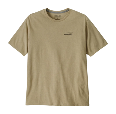 T-Shirt Patagonia Men Casting Logo Responsibili-Tee Pumice