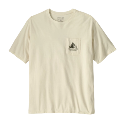 T-Shirt Patagonia Men Chouinard Crest Pocket Responsibili-Tee Birch White