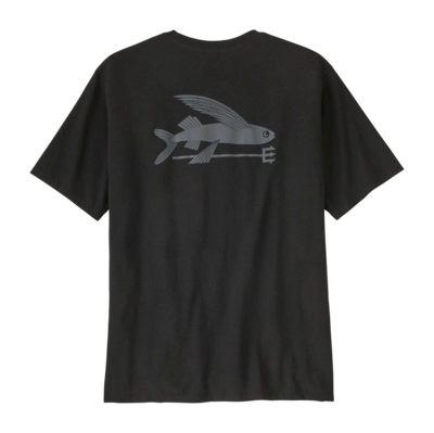 T-Shirt Patagonia Men Flying Fish Responsibili-Tee Ink Black