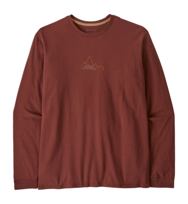 T-Shirt Patagonia Men L/S Berm Logo Responsibili-Tee Dried Vanilla