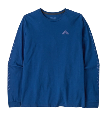 T-Shirt Patagonia Men L/S Driftways Organic Clement Blue