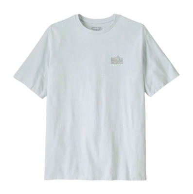 T-Shirt Patagonia Men Strataspire Responsibili-Tee White