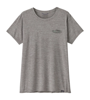 T-Shirt Patagonia Women Cap Cool Daily Graphic Shirt Lands Made Of: Feather Grey