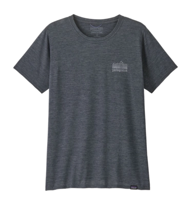 T-Shirt Patagonia Women Cap Cool Daily Graphic Shirt Strataspire: Smolder Blue X-Dye