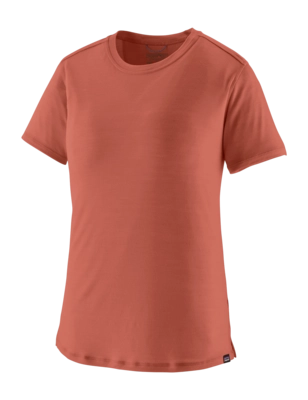 T-Shirt Patagonia Women Cap Cool Merino Blend Shirt Potters Red
