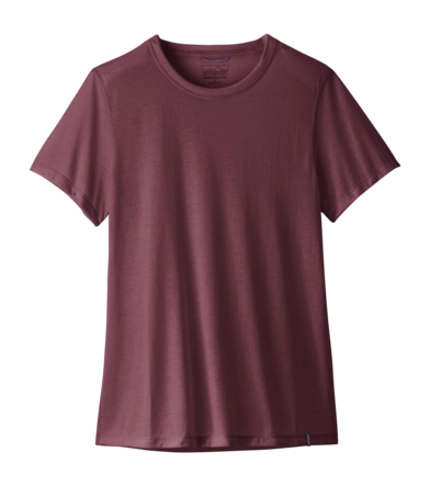 T-Shirt Patagonia Women Cap Cool Trail Shirt Berry Fig Regular Fit