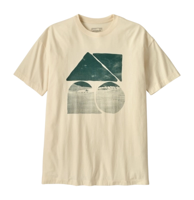T-Shirt Patagonia Women Oversized Driftways Organic Undyed Natural