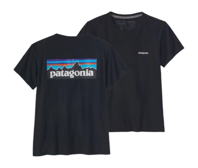 T-Shirt Patagonia Women P-6 Logo Responsibili-Tee Black