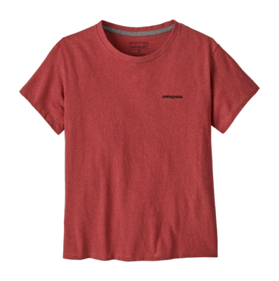 T-Shirt Patagonia Women P-6 Logo Responsibili-Tee Potters Red