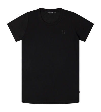 T-Shirt Poederbaas Women SOLX Merino Tee Black 125 gsm