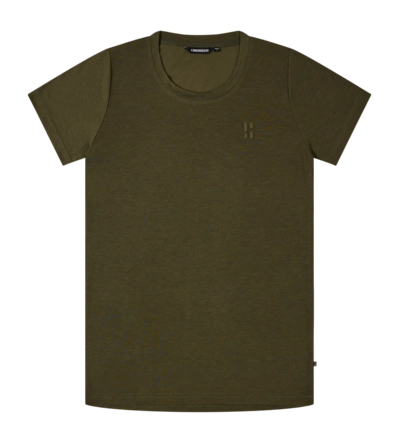 T-Shirt Poederbaas Women SOLX Merino Tee Olive Green 125 gsm