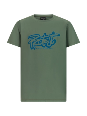 T-Shirt Protest Boys PRTCaptain JR Surf Short Sleeve Thyme Losse pasvorm
