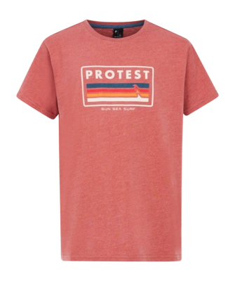 T-Shirt Protest Boys Prtmarius Brick Red