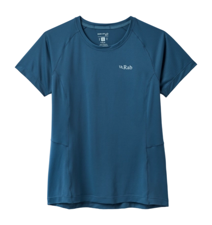 T-Shirt Rab Women Sonic Tee Tempest Blue Regular Fit