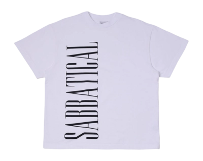 T-Shirt Sabbatical Vintage Unisex Logo White Black