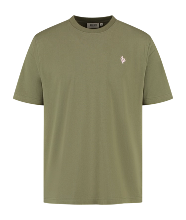 T-Shirt Shiwi Men FINN Coral Logo Green Olive Mist