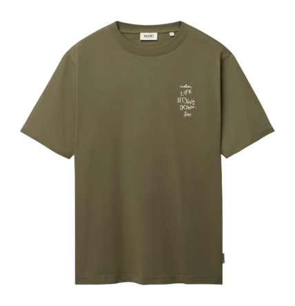 T-Shirt Shiwi Men LIAM Sip By Sip Green Olive Mist
