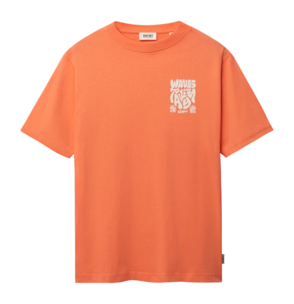 T-Shirt Shiwi Men LIAM Waves And Rays Orange Coral