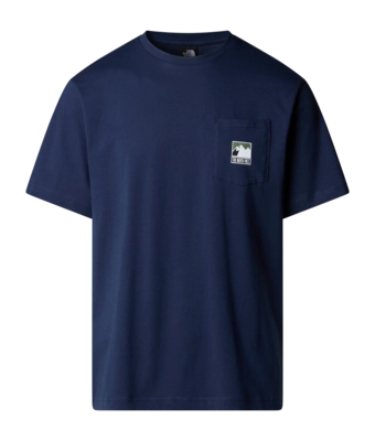 T-Shirt The North Face Men Mountain Logo Relaxed S/S Pocket Tee Summit Navy
